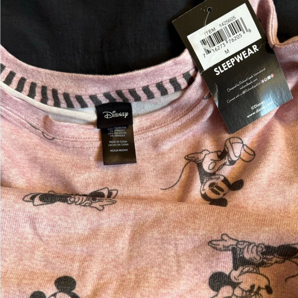 Disney Mickey Mouse Loungewear in Pink and Black - Picture 2 of 7